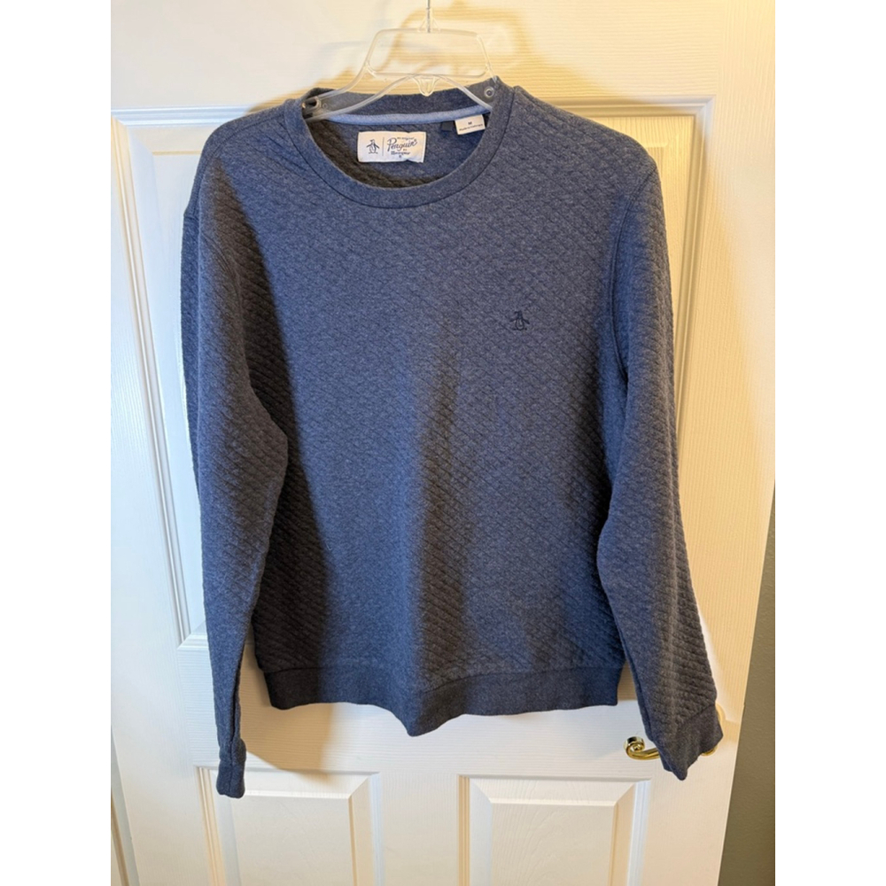 Original Penguin sweater w/distinctive quilted, textured knit pattern Men's M